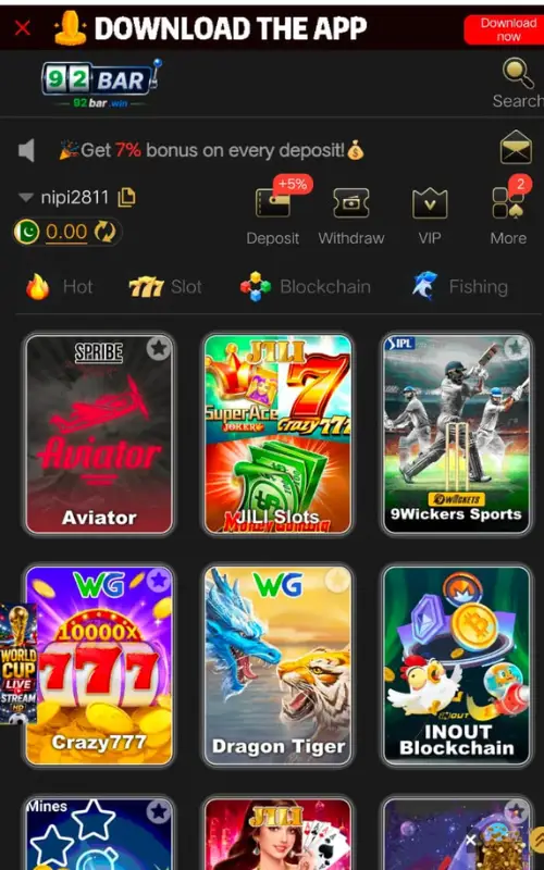 92BAR WIN Game